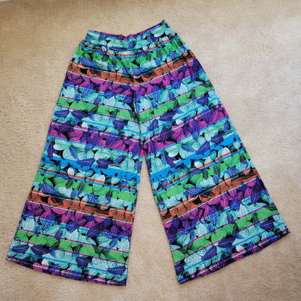 Kaiya Designs JOLENE Palazzo Pants XL Beautiful Tropical Print